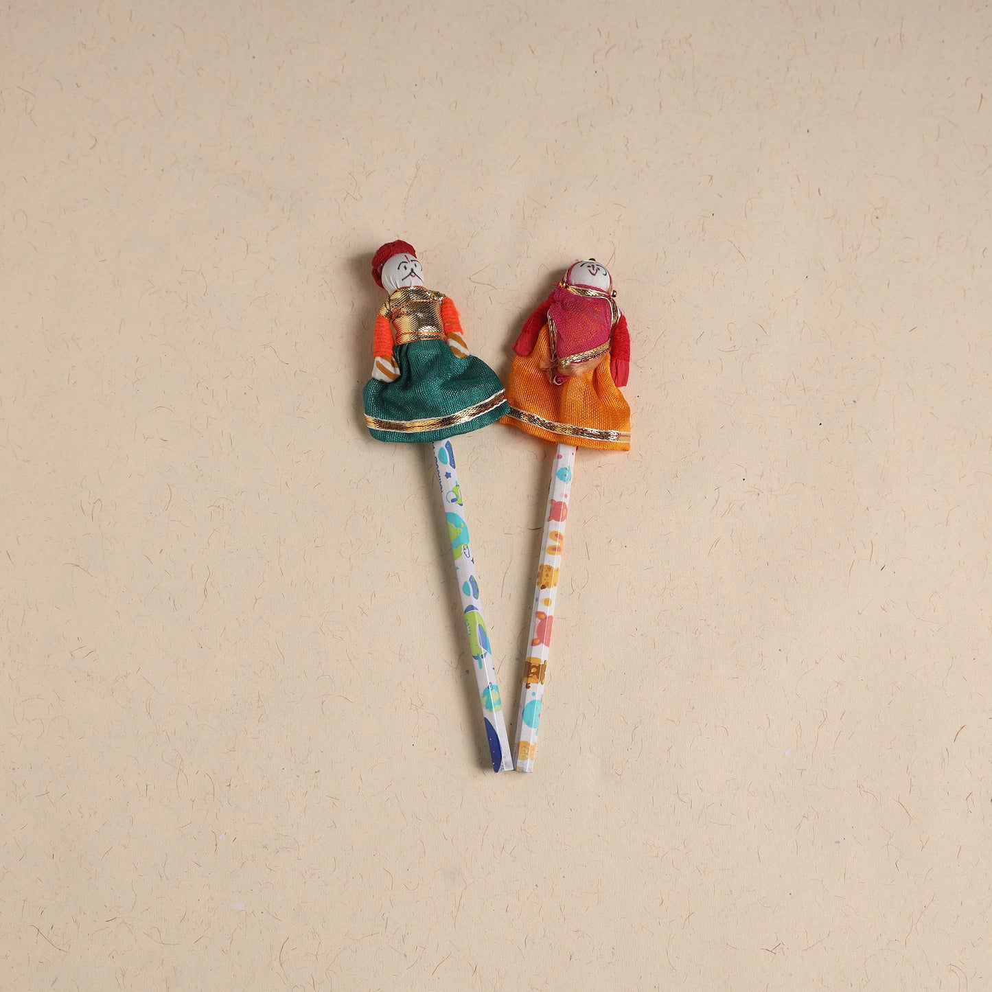 Handmade Rajasthani Puppet Pencils (Set of 2) 209
