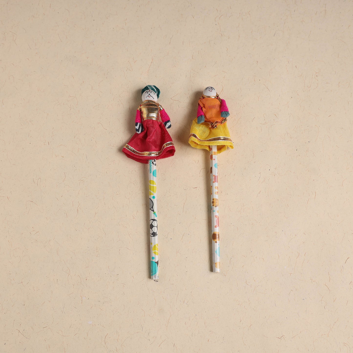Handmade Rajasthani Puppet Pencils (Set of 2) 210