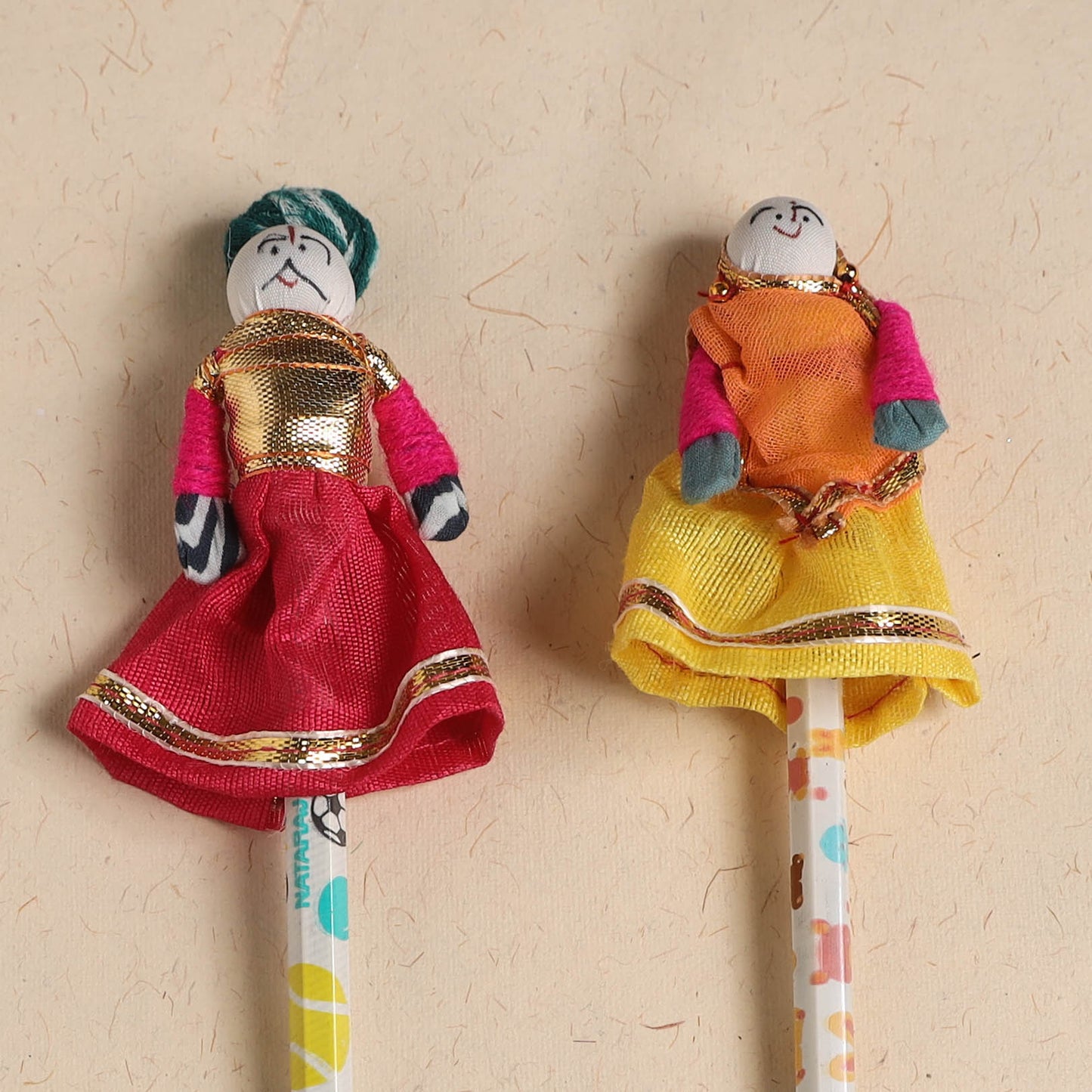 Handmade Rajasthani Puppet Pencils (Set of 2) 210