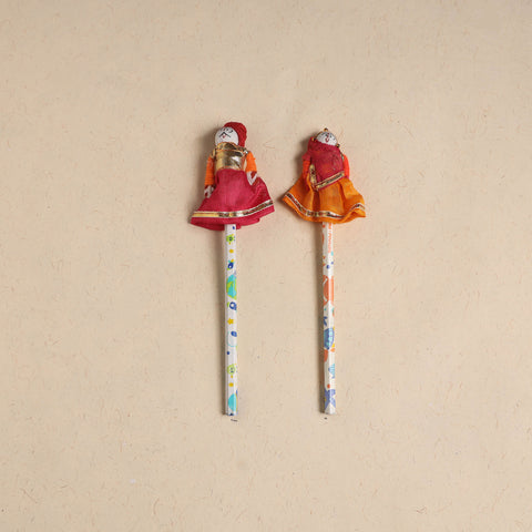 Handmade Rajasthani Puppet Pencils (Set of 2) 211