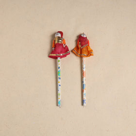 Handmade Rajasthani Puppet Pencils (Set of 2) 211