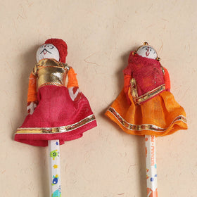 Handmade Rajasthani Puppet Pencils (Set of 2) 211