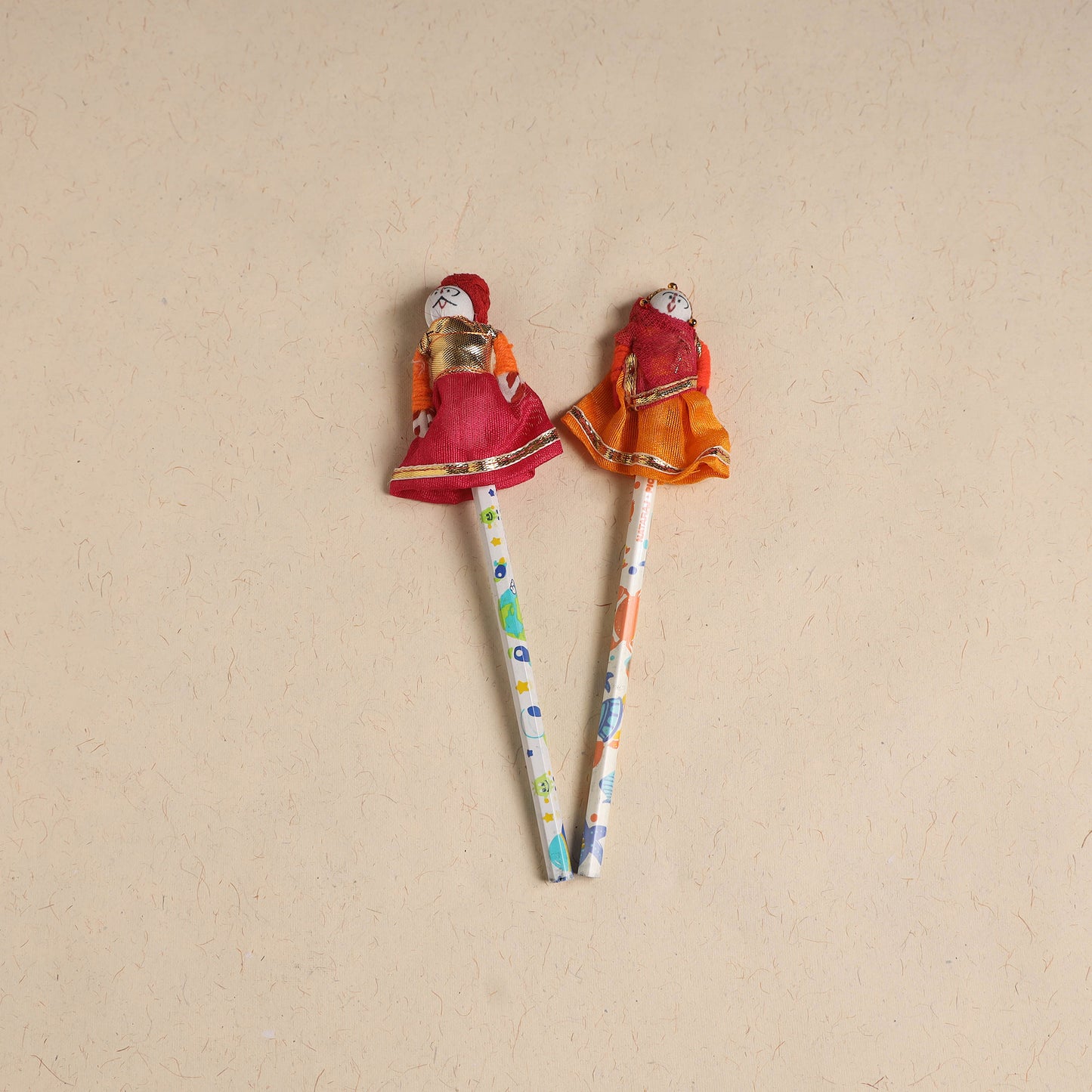 Handmade Rajasthani Puppet Pencils (Set of 2) 211