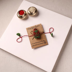 Cockroach - Reusable Hand Embroidered Bead Work Rakhi 05