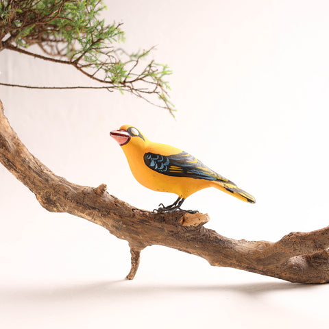 Yellow - Handcrafted Paper Mache Orioles Bird Home Decor Item 07