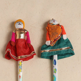 Handmade Rajasthani Puppet Pencils (Set of 2) 212