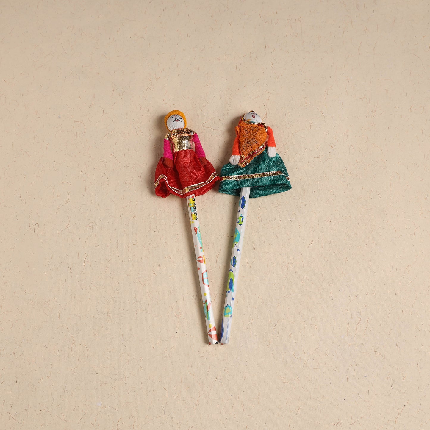Handmade Rajasthani Puppet Pencils (Set of 2) 212