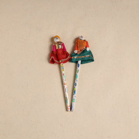 Handmade Rajasthani Puppet Pencils (Set of 2) 212