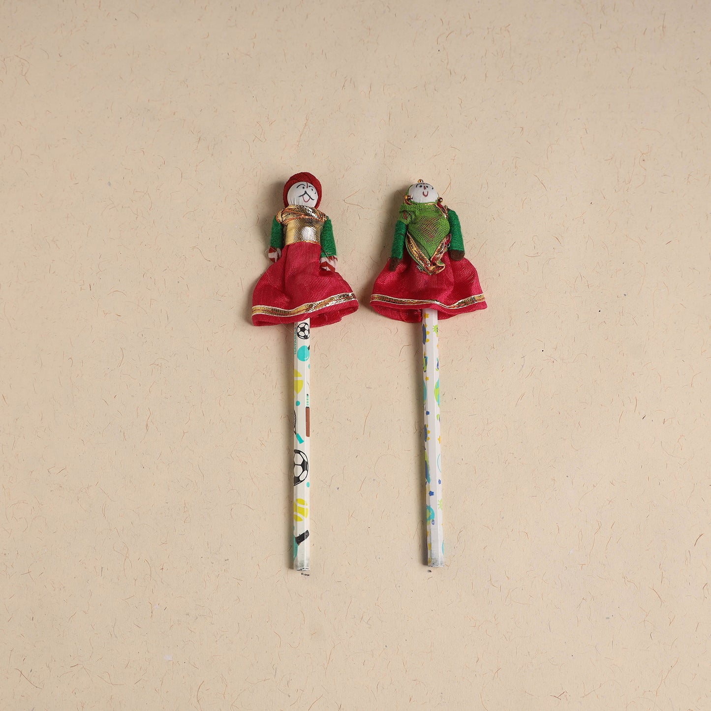 Handmade Rajasthani Puppet Pencils (Set of 2) 213
