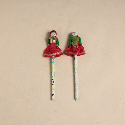 Handmade Rajasthani Puppet Pencils (Set of 2) 213