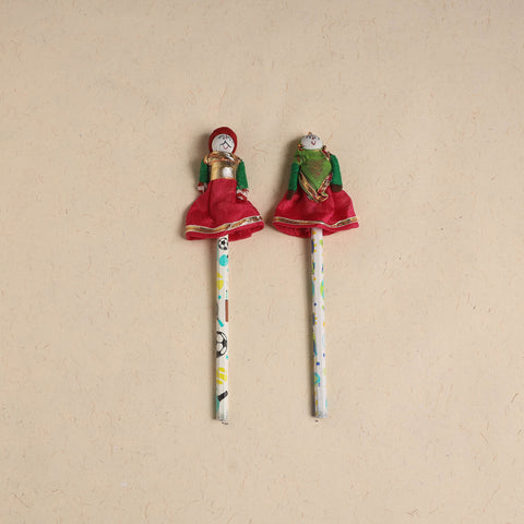 Handmade Rajasthani Puppet Pencils (Set of 2) 213