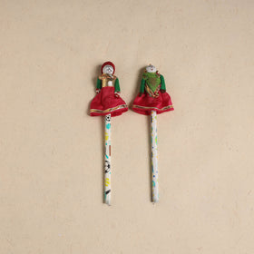 Handmade Rajasthani Puppet Pencils (Set of 2) 213