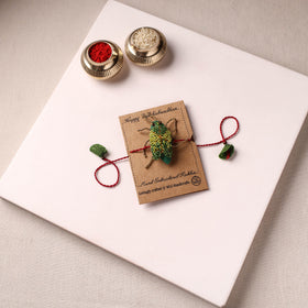 Cockroach - Reusable Hand Embroidered Bead Work Rakhi 07