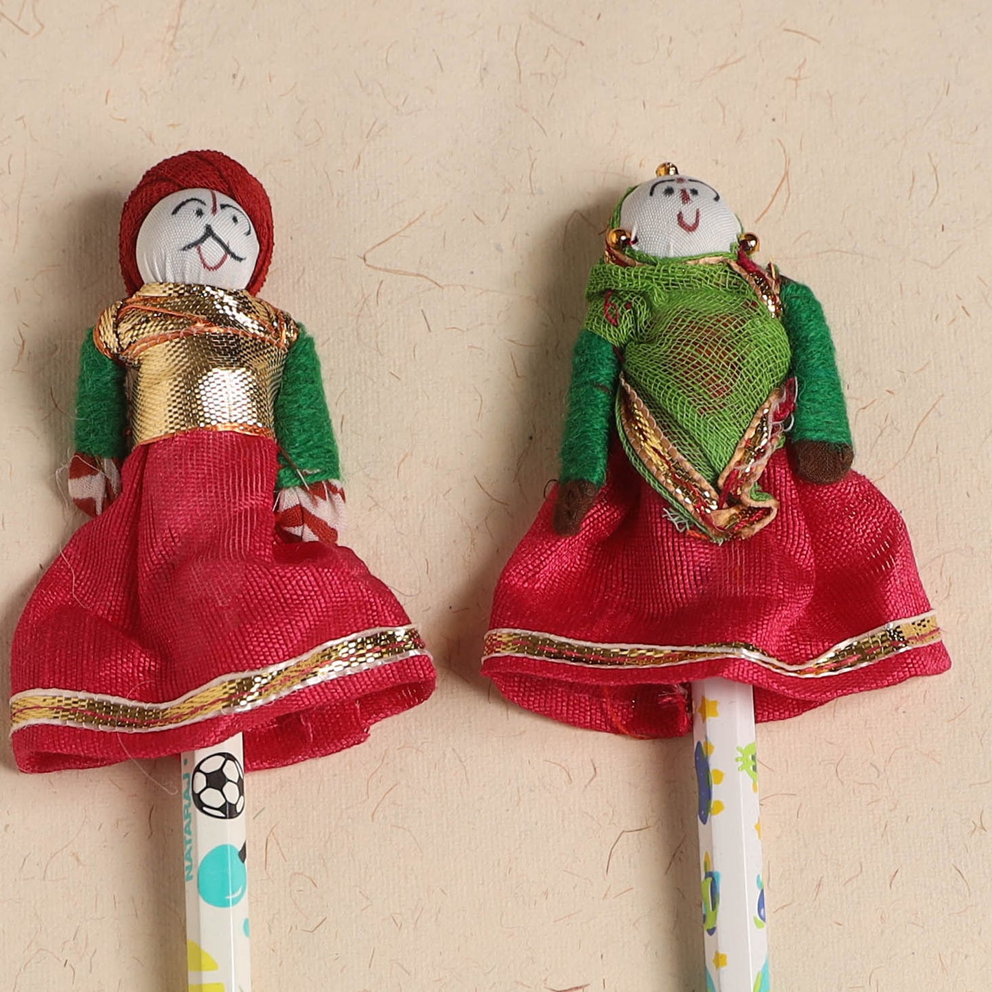 Handmade Rajasthani Puppet Pencils (Set of 2) 213