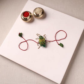 Cockroach - Reusable Hand Embroidered Bead Work Rakhi 07