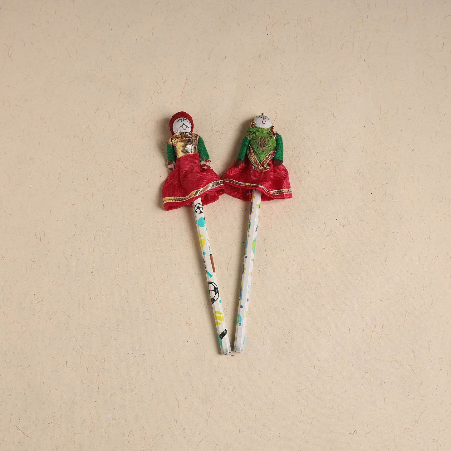 Handmade Rajasthani Puppet Pencils (Set of 2) 213