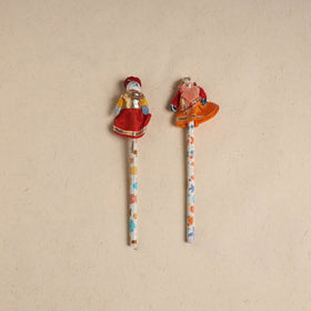 Handmade Rajasthani Puppet Pencils (Set of 2) 214