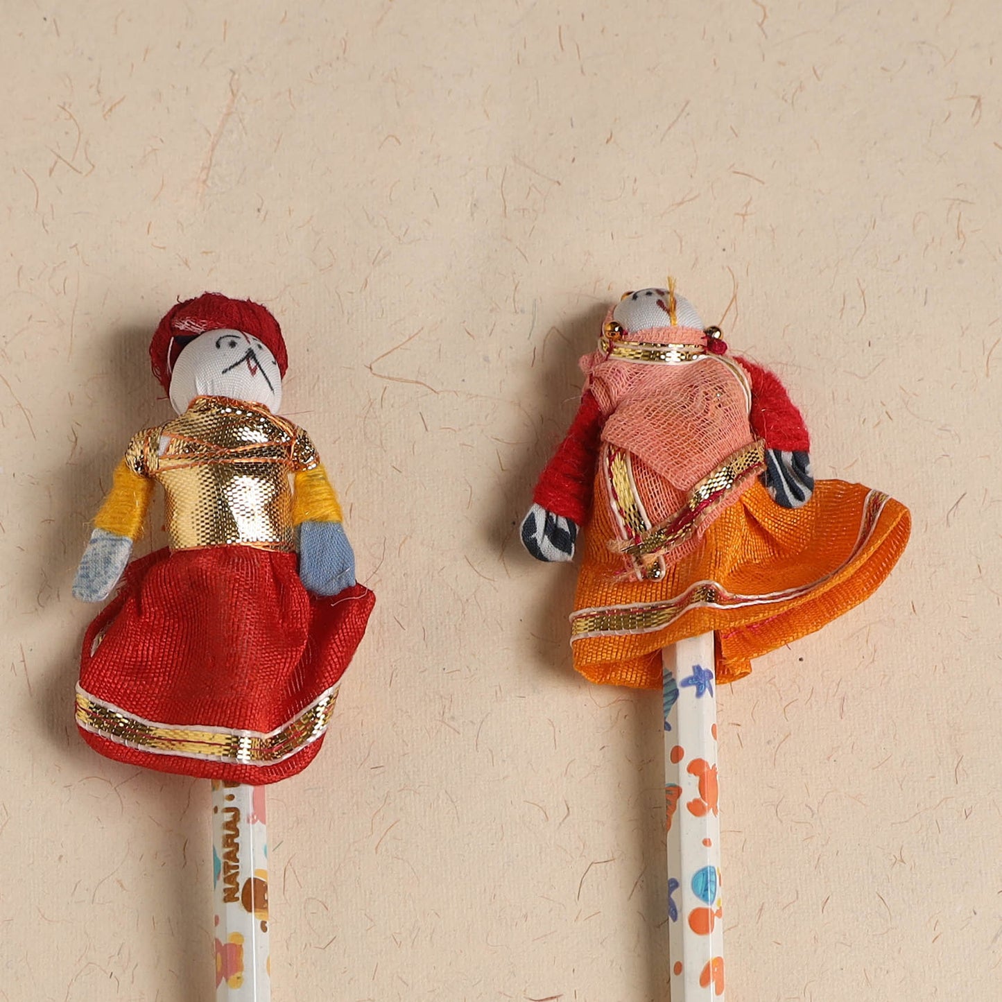 Handmade Rajasthani Puppet Pencils (Set of 2) 214