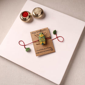 Cockroach - Reusable Hand Embroidered Bead Work Rakhi 08