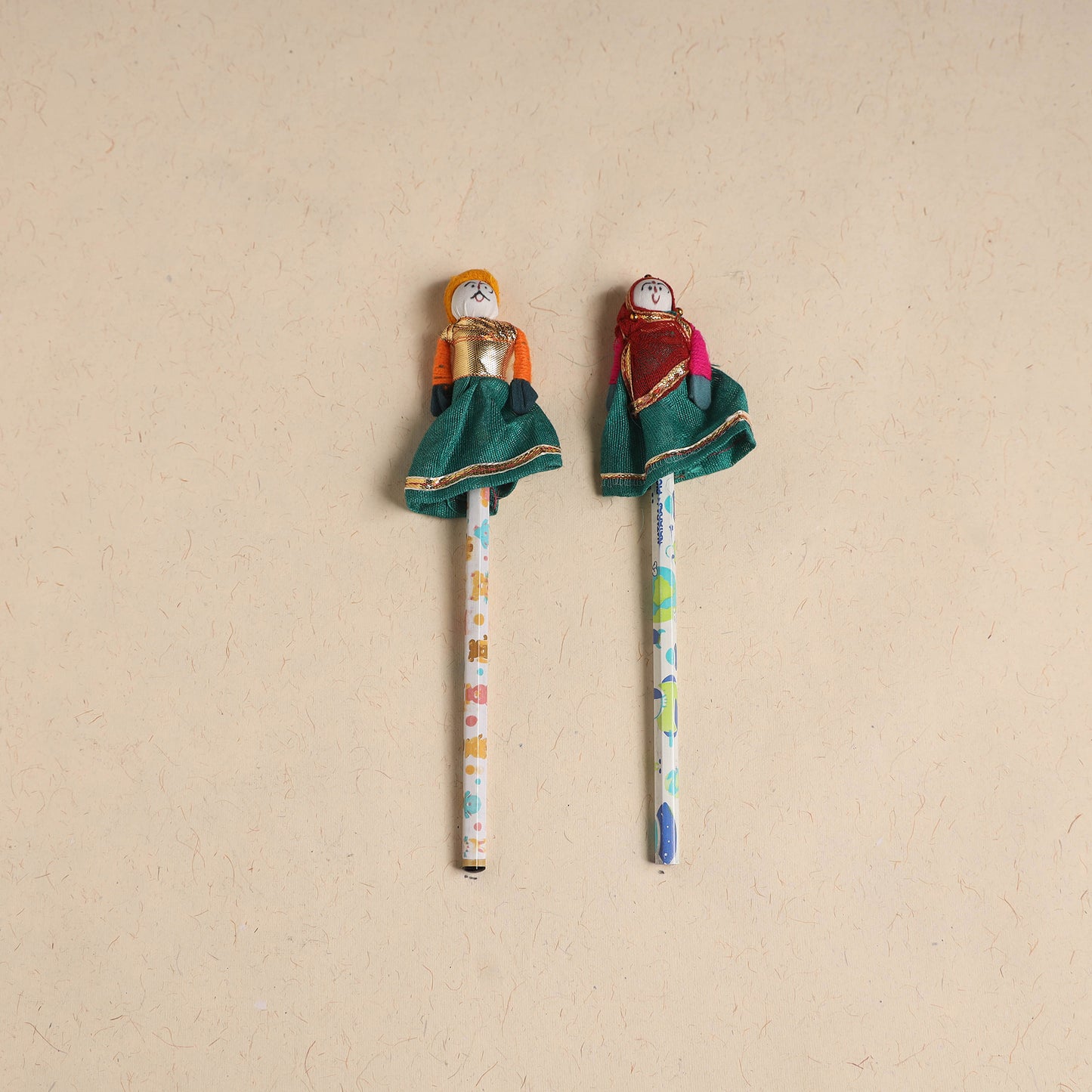 Handmade Rajasthani Puppet Pencils (Set of 2) 215