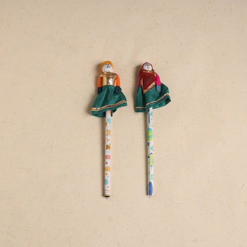 Handmade Rajasthani Puppet Pencils (Set of 2) 215