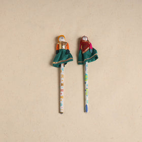 Handmade Rajasthani Puppet Pencils (Set of 2) 215