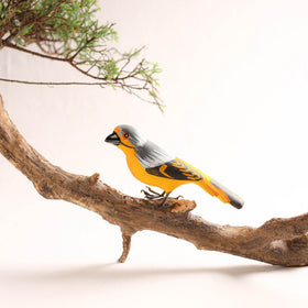 Yellow - Handcrafted Paper Mache Orioles Bird Home Decor Item 08