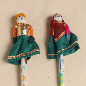 Handmade Rajasthani Puppet Pencils (Set of 2) 215