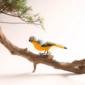 Yellow - Handcrafted Paper Mache Orioles Bird Home Decor Item 08