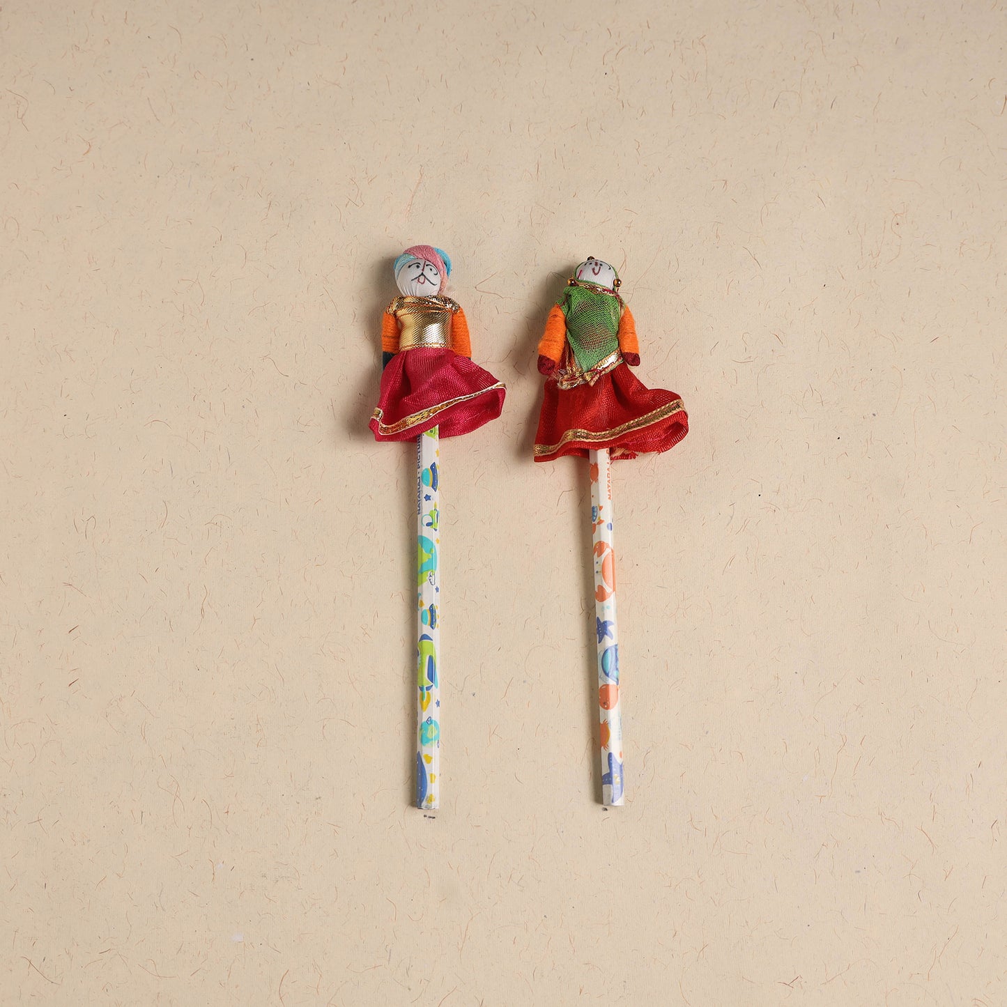 Handmade Rajasthani Puppet Pencils (Set of 2) 216