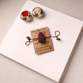 Cockroach - Reusable Hand Embroidered Bead Work Rakhi 10