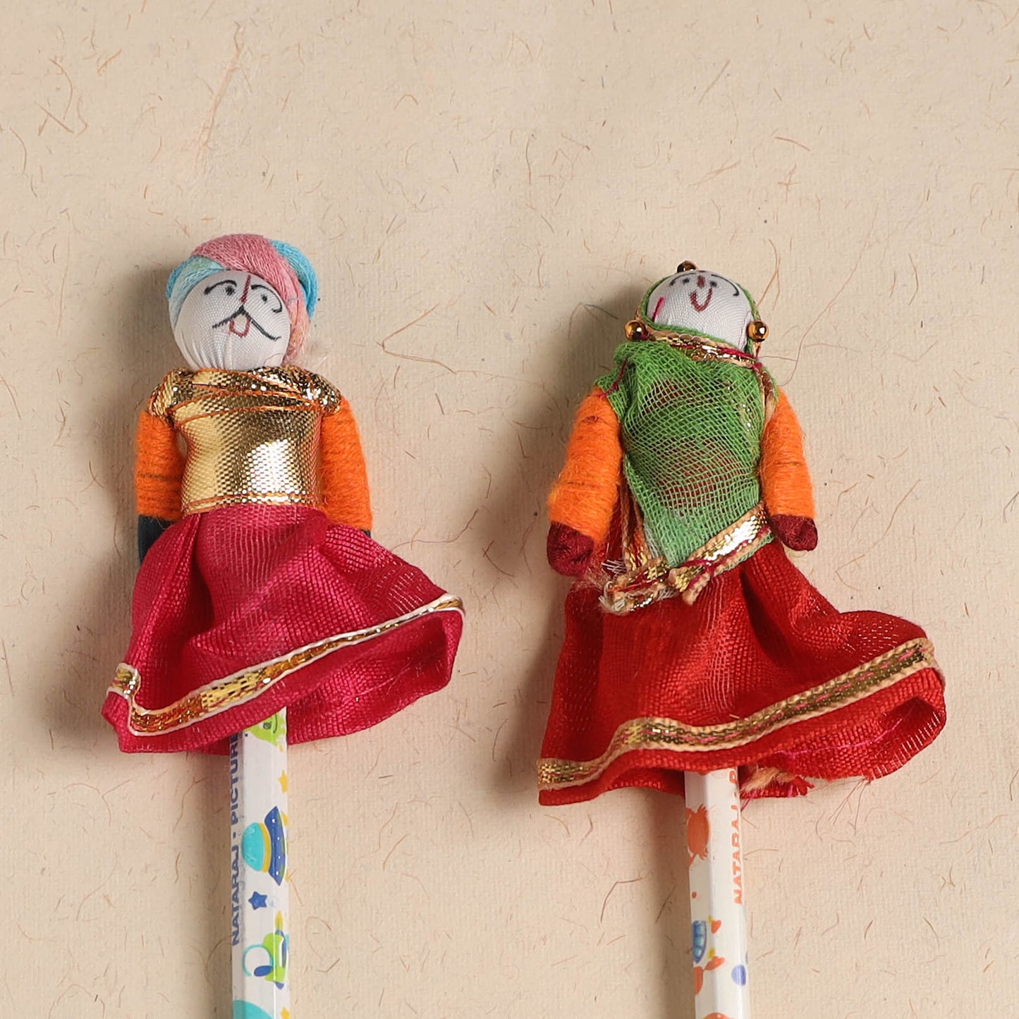 Handmade Rajasthani Puppet Pencils (Set of 2) 216