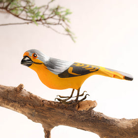 Yellow - Handcrafted Paper Mache Orioles Bird Home Decor Item 08