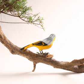 Yellow - Handcrafted Paper Mache Orioles Bird Home Decor Item 08