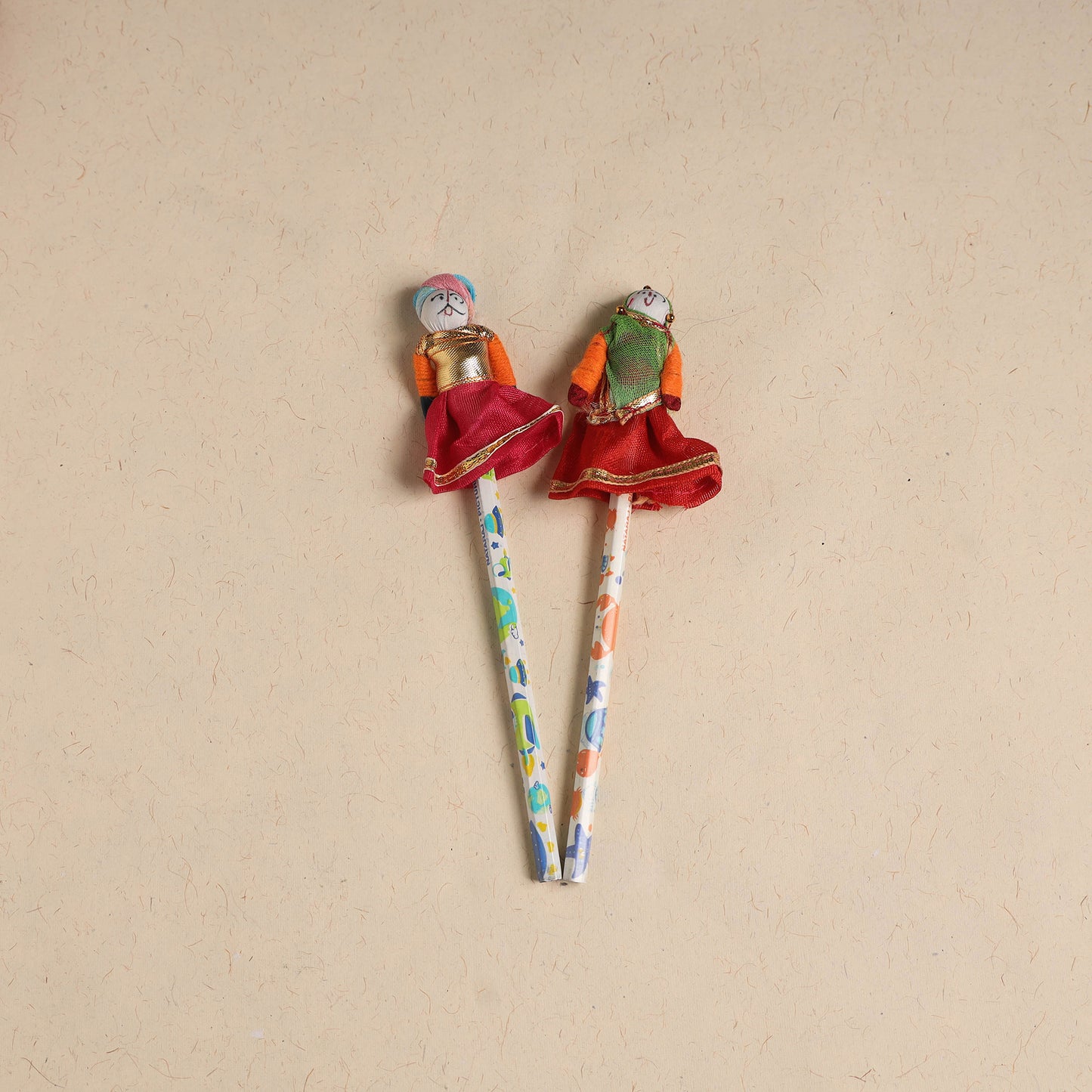 Handmade Rajasthani Puppet Pencils (Set of 2) 216