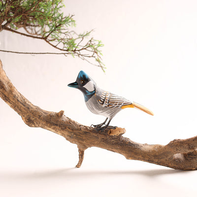 Multicolor - Handcrafted Paper Mache Bulbul Bird Home Decor Item 09