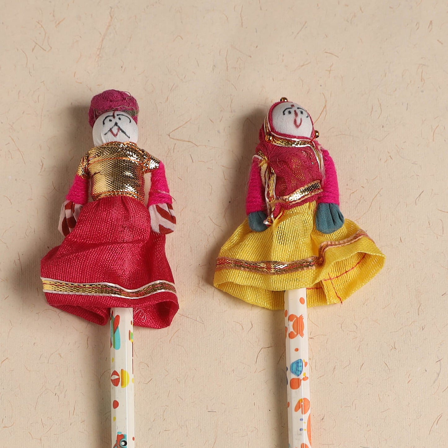 Handmade Rajasthani Puppet Pencils (Set of 2) 217
