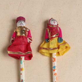 Handmade Rajasthani Puppet Pencils (Set of 2) 217