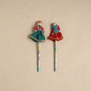 Handmade Rajasthani Puppet Pencils (Set of 2) 218