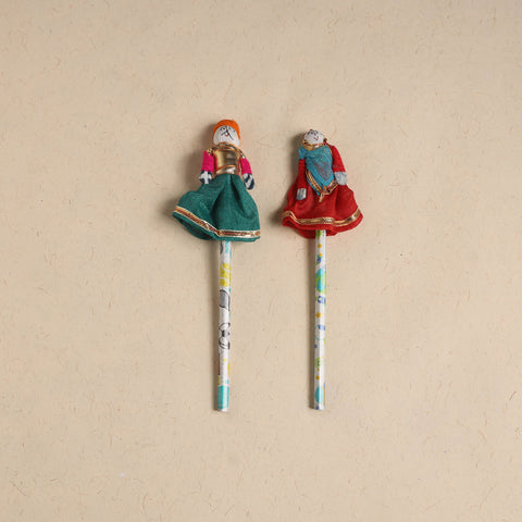Handmade Rajasthani Puppet Pencils (Set of 2) 218