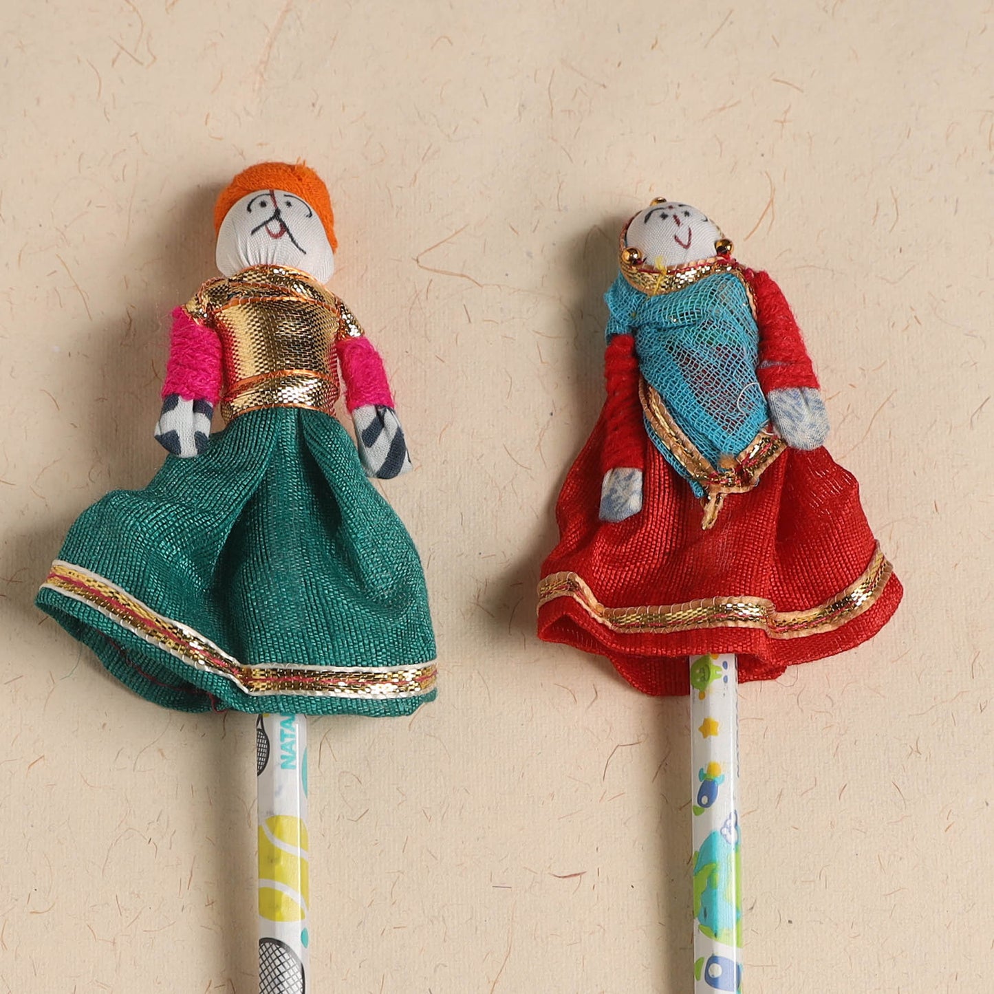 Handmade Rajasthani Puppet Pencils (Set of 2) 218