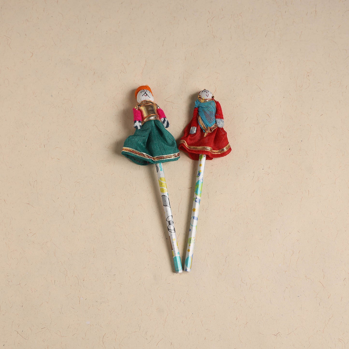 Handmade Rajasthani Puppet Pencils (Set of 2) 218