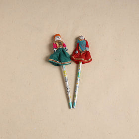 Handmade Rajasthani Puppet Pencils (Set of 2) 218