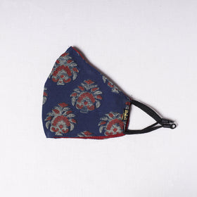  Akola Block Printed Cotton 3 Layer Snug Fit Face Cover 
