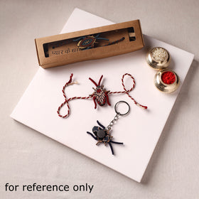 Cockroach - Reusable Handmade Threadwork Fabart Rakhi 01