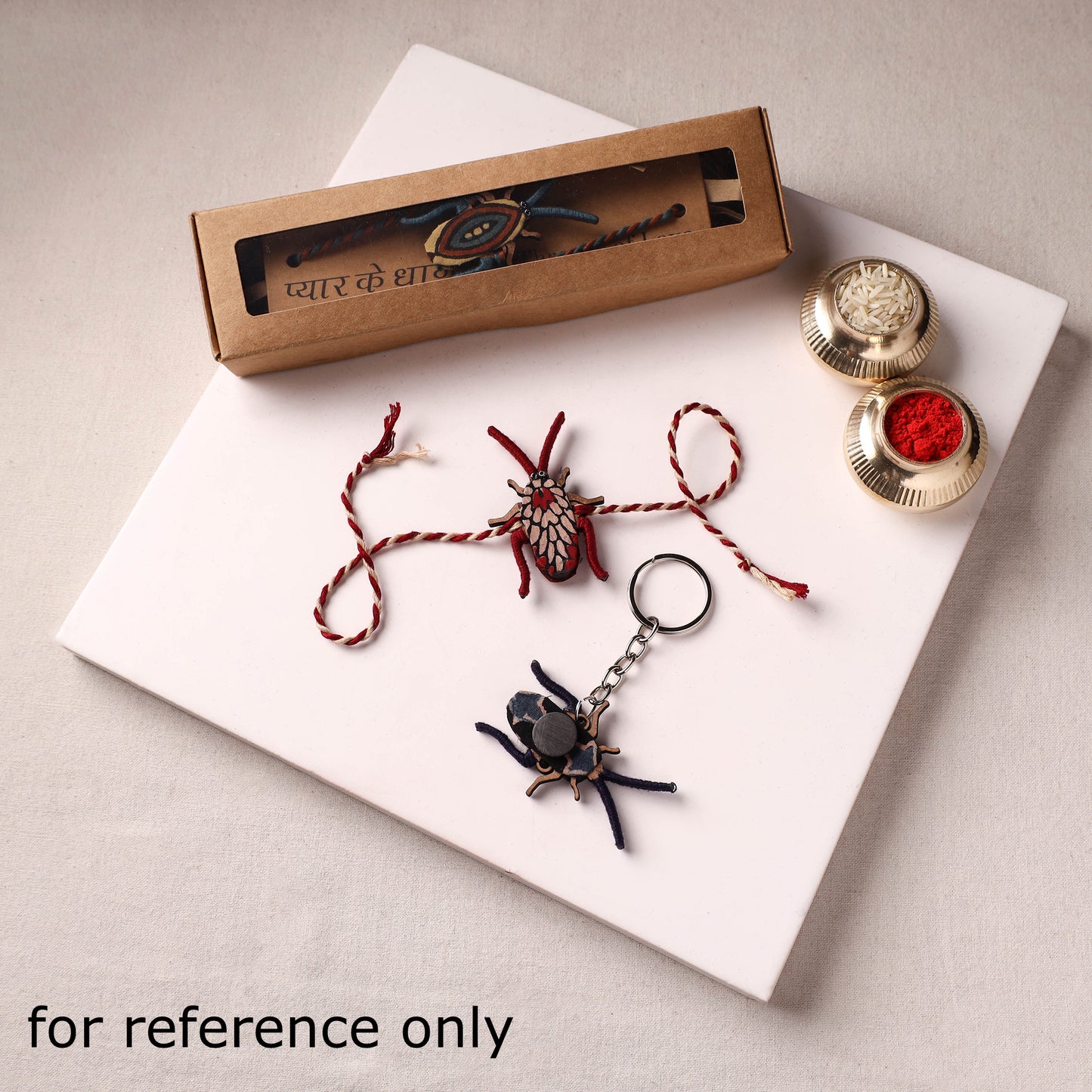 Cockroach - Reusable Handmade Threadwork Fabart Rakhi 10