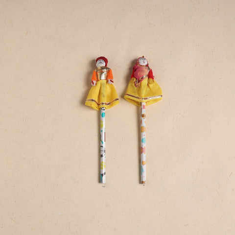 Handmade Rajasthani Puppet Pencils (Set of 2) 219