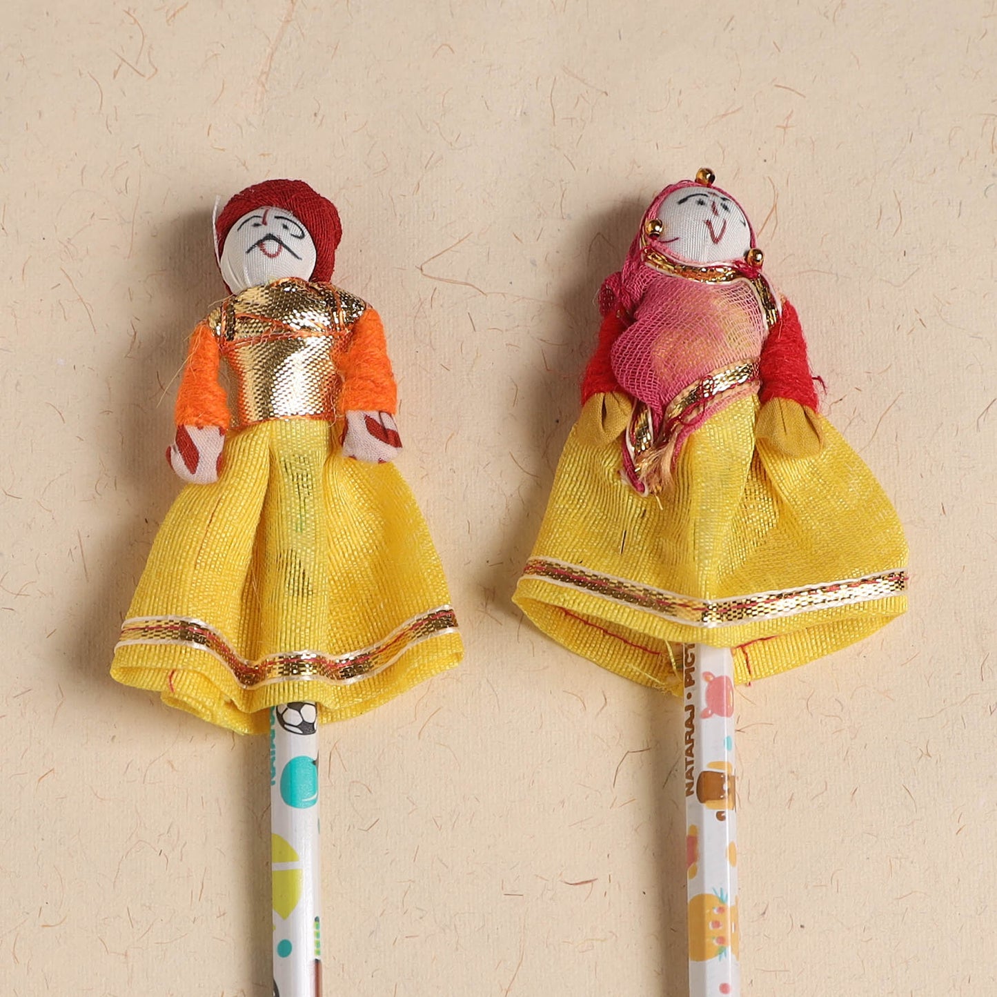 Handmade Rajasthani Puppet Pencils (Set of 2) 219