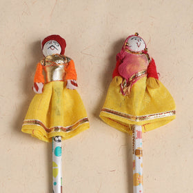 Handmade Rajasthani Puppet Pencils (Set of 2) 219