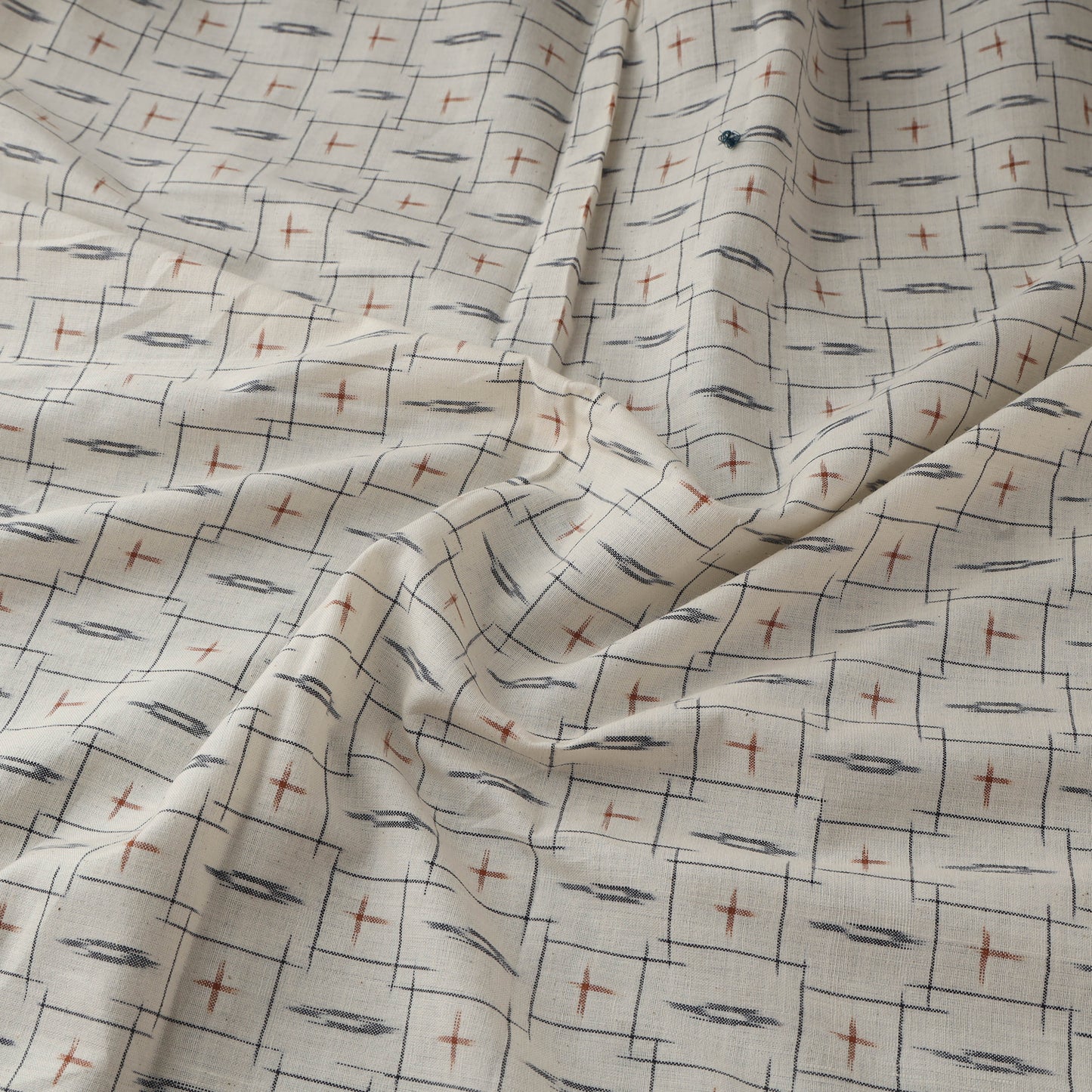 Pochampally Double Ikat Handloom Cotton Fabric (Count 2/60) 06